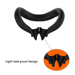 Til Meta Quest 3 VR-headset silikone ansigtsmaske + beskyttelsescover til linse + 2 rocker-hætter