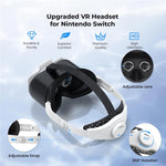 DEVASO VR-headset til Nintendo Switch med justerbar hovedrem, version 3.0
