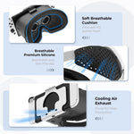 DEVASO VR-headset til Nintendo Switch med justerbar hovedrem, version 3.0
