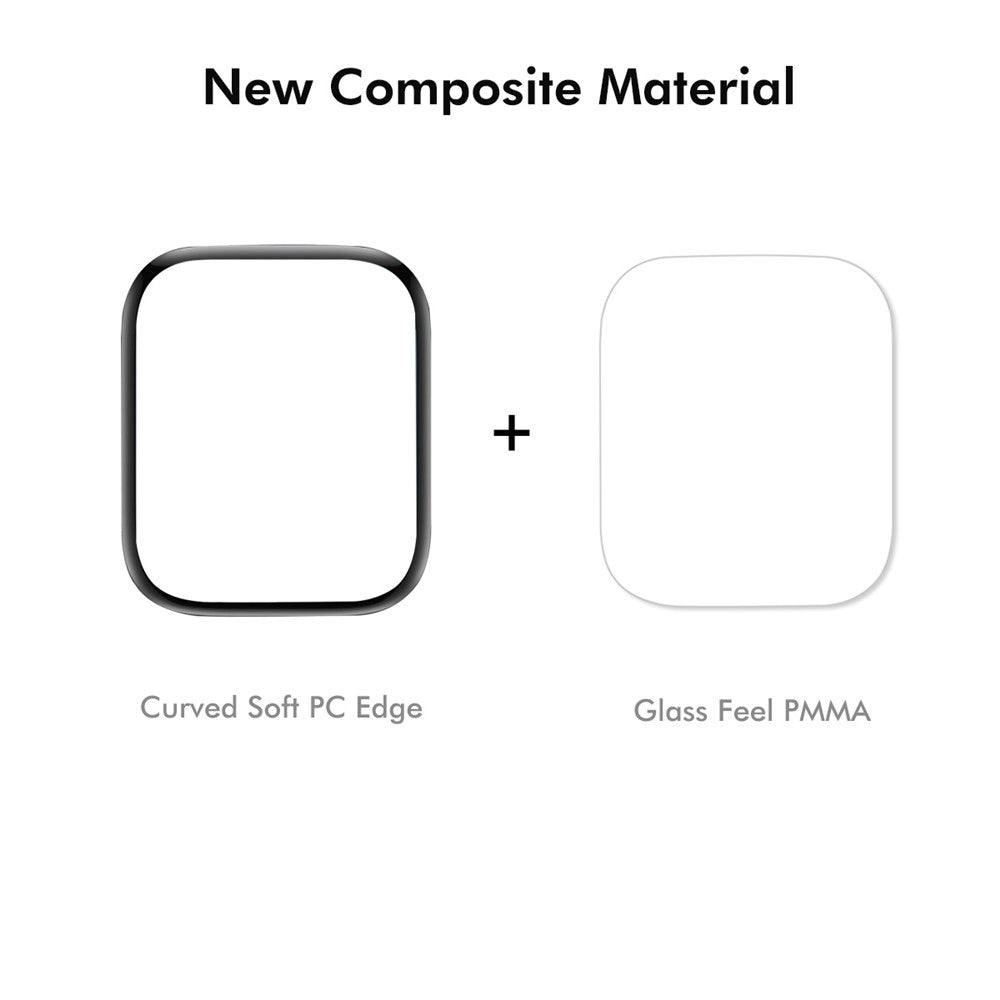 ENKAY HAT PRINCE For Apple Watch Series 11 46mm / 10 46mm 2Pcs Screen Protector   3D Curved PC + PMMA Ultra Clear Film