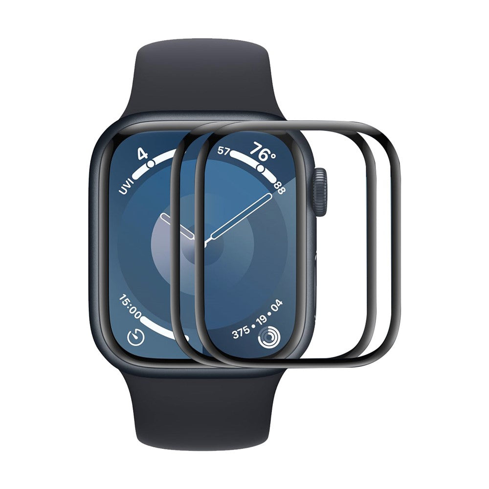 ENKAY HAT PRINCE til Apple Watch Series 11 42mm / 10 42mm 2 stk. skærmbeskytter 3D buet PC + PMMA ultralet film