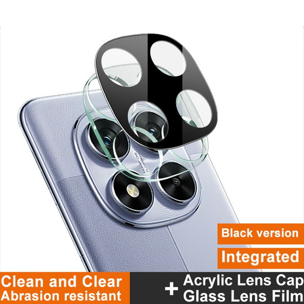 IMAK For Xiaomi Redmi Note 14 Pro 5G / Poco X7 5G Tempered Glass Lens Film+Acrylic Cap (Black Version)