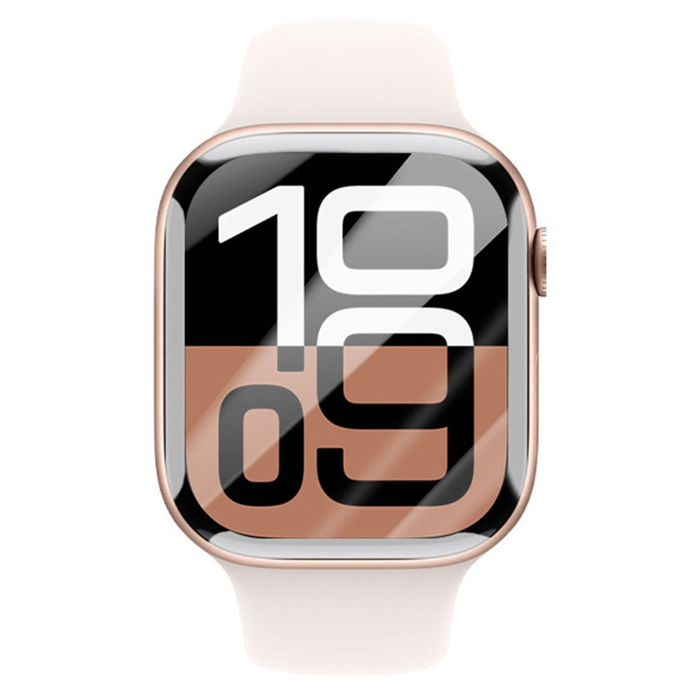 RURIHAI For Apple Watch Series 11 42mm / 10 42mm Screen Protector 3D UV Liquid High Aluminum-Silicon Glass Film