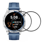 2Pcs / Pack For Huawei Watch GT 5 46mm Watch Screen Protector HD Clear PMMA Film (Black Edge)