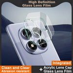 IMAK For Xiaomi Redmi Note 14 Pro 5G / Poco X7 5G Tempered Glass Camera Lens Protector + Acrylic Lens Cap