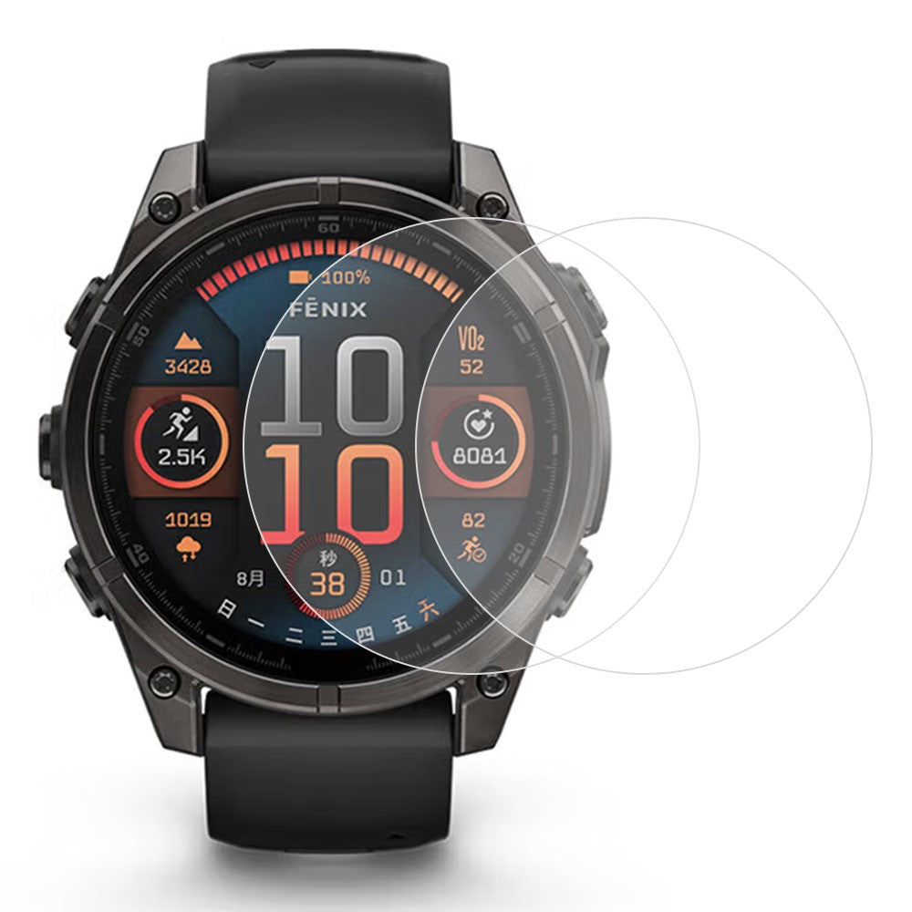 2Pcs For Garmin Fenix 8 43mm Watch Screen Protector Clear TPU Film