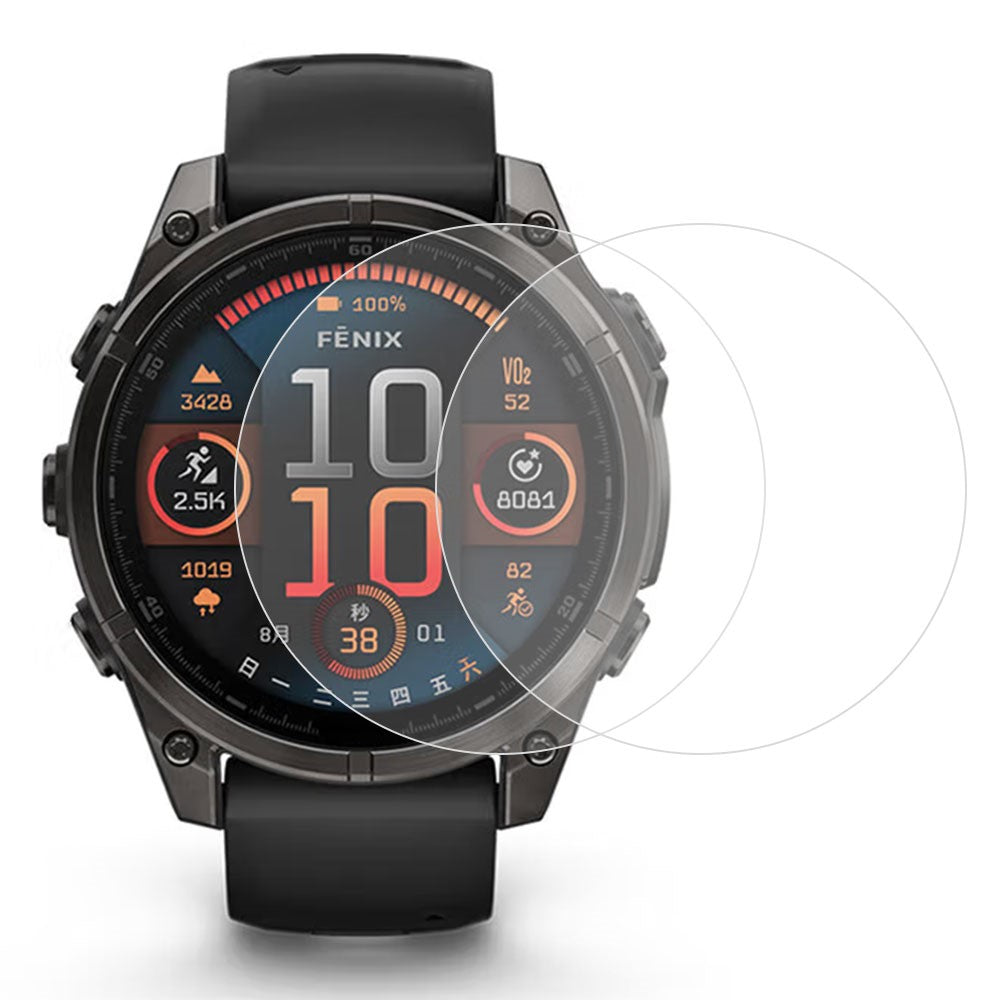 2Pcs For Garmin Fenix 8 Pro MicroLED 51mm / 8 Pro AMOLED 51mm / 8 51mm Watch Screen Protector Clear TPU Film
