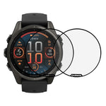 2Pcs / Pack For Garmin Fenix 8 47mm Watch Screen Protector HD Clear PMMA Film (Black Edge)