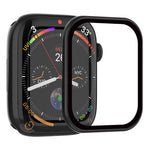 RURIHAI Tempered Glass Screen Film for Apple Watch Series 9 / 8 / 7 41mm PC Frame Watch Screen Protector