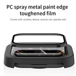 RURIHAI Tempered Glass Screen Film for Apple Watch Series 9 / 8 / 7 41mm PC Frame Watch Screen Protector