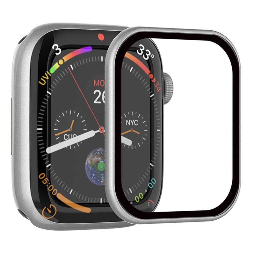 RURIHAI hærdet glas skærmfilm til Apple Watch Series SE3 / SE2 / SE1 / 6 / 5 / 4 40m PC-ramme skærmbeskytter