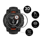 ENKAY HAT PRINCE For Garmin Instinct 3 45mm Screen Protector   3D Curved PC + PMMA Ultra Clear Film