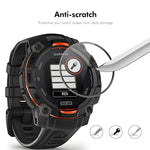 ENKAY HAT PRINCE For Garmin Instinct 3 45mm Screen Protector   3D Curved PC + PMMA Ultra Clear Film