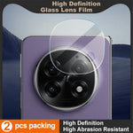 IMAK 2Pcs / Set For Oppo Find N5 5G Camera Lens Protector Ultra Clear Tempered Glass Lens Film