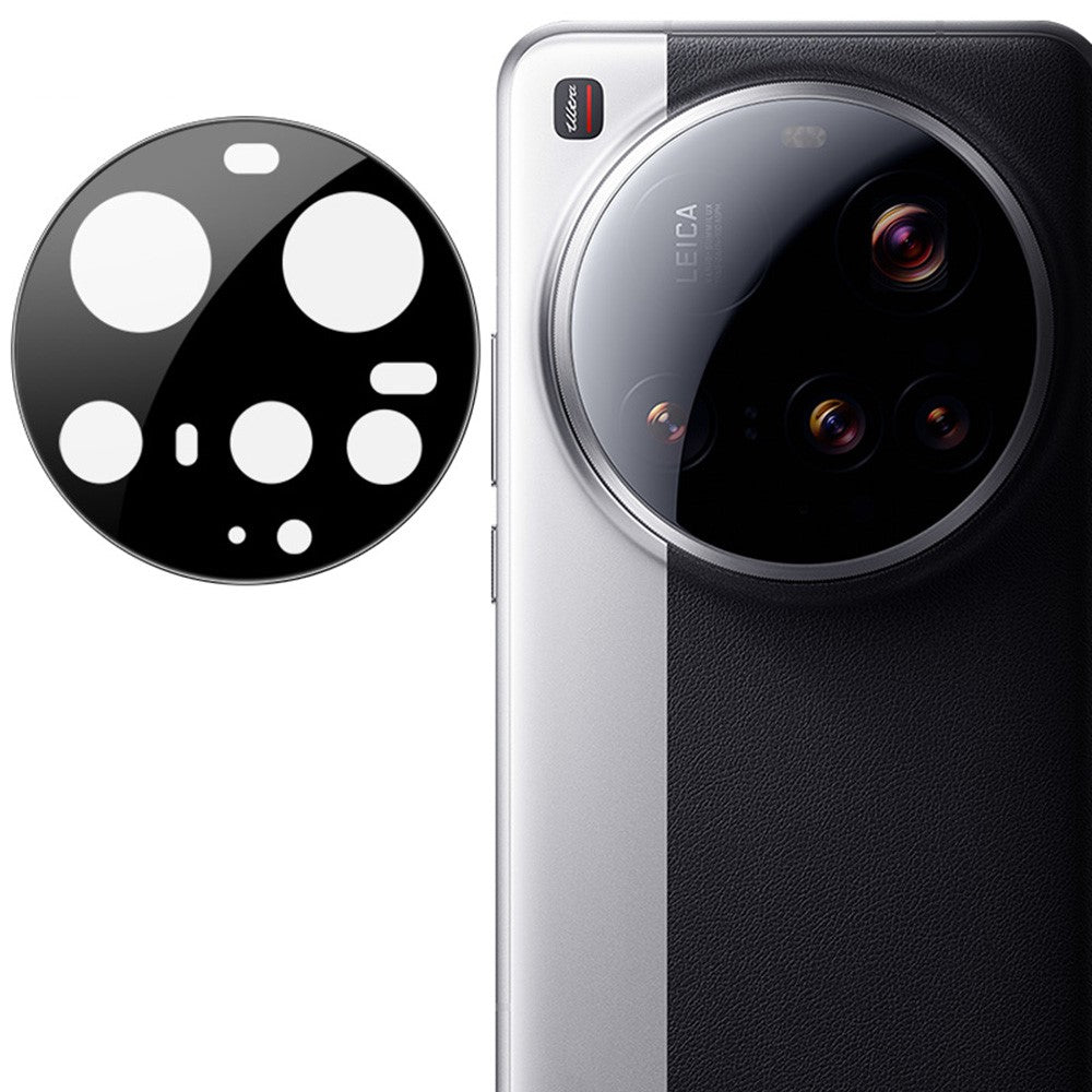 IMAK För Xiaomi 15 Ultra Kameralinsskydd Härdat Glas HD Klar Linsfilm (Svart Version)