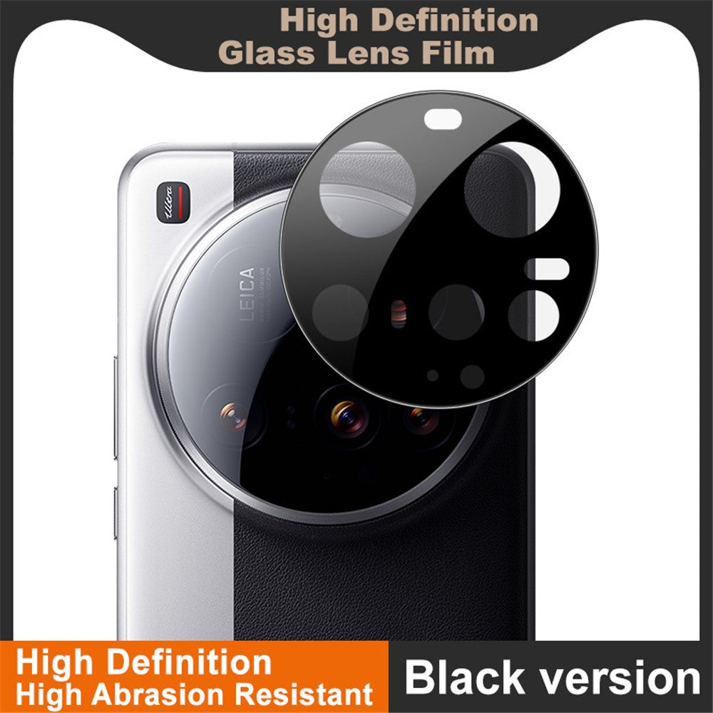 IMAK För Xiaomi 15 Ultra Kameralinsskydd Härdat Glas HD Klar Linsfilm (Svart Version)