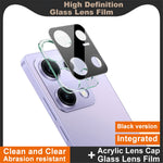 IMAK For Xiaomi Redmi Note 14S 4G Tempered Glass Lens Film + Acrylic Cap (Black Version)