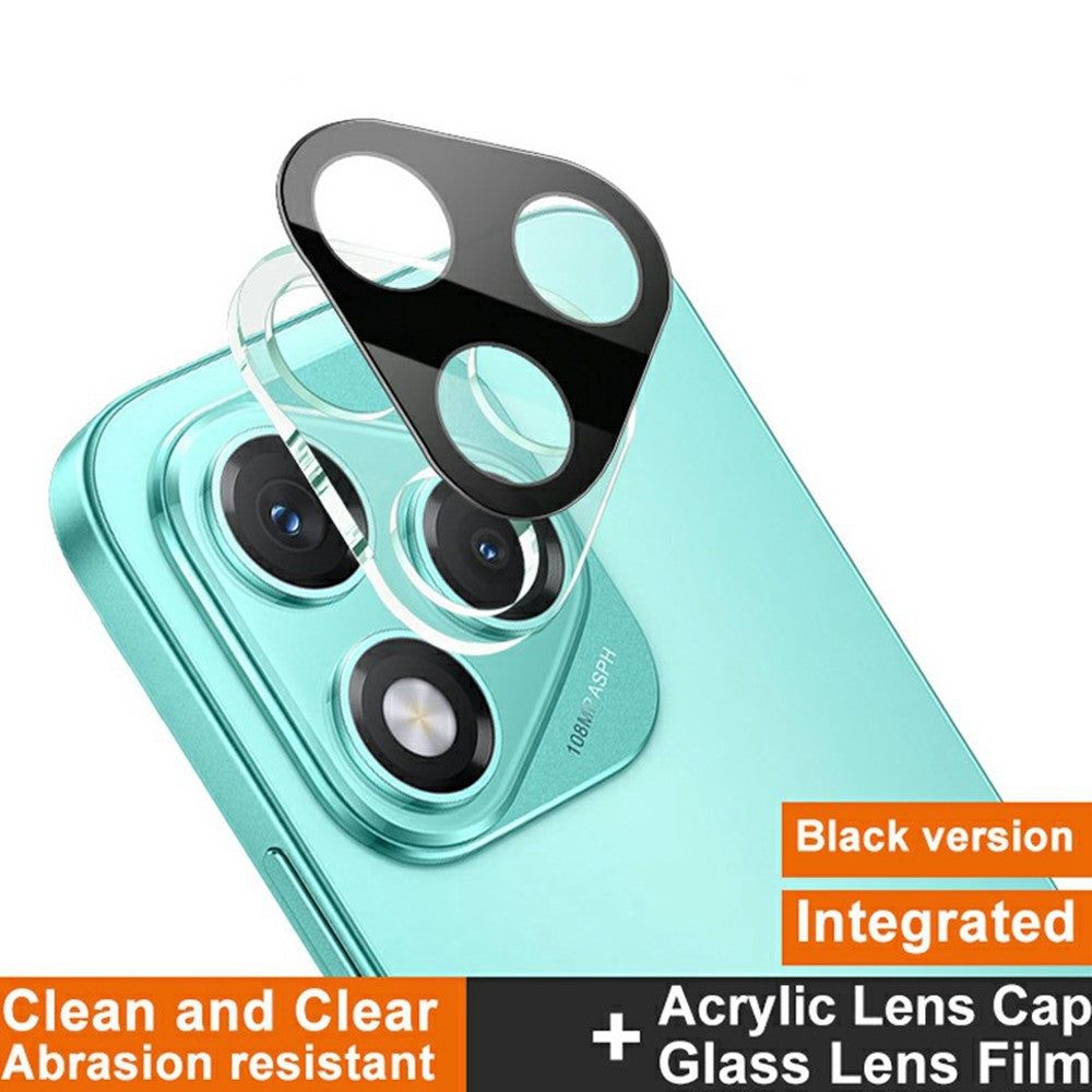 IMAK For Honor 400 Lite 5G Tempered Glass Lens Film + Acrylic Cap (Black Version)