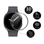ENKAY HAT PRINCE För Samsung Galaxy Watch9 40mm / Watch8 40mm Skärmskydd 3D Böjd PC + PMMA Ultra Clear Film
