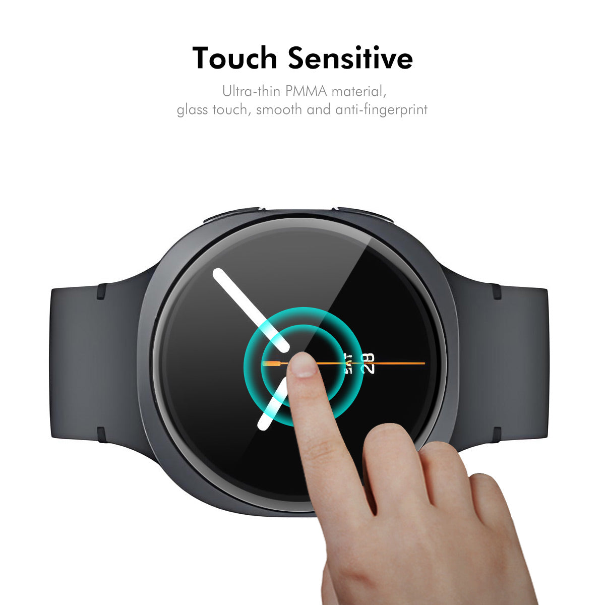 ENKAY HAT PRINCE För Samsung Galaxy Watch9 40mm / Watch8 40mm Skärmskydd 3D Böjd PC + PMMA Ultra Clear Film
