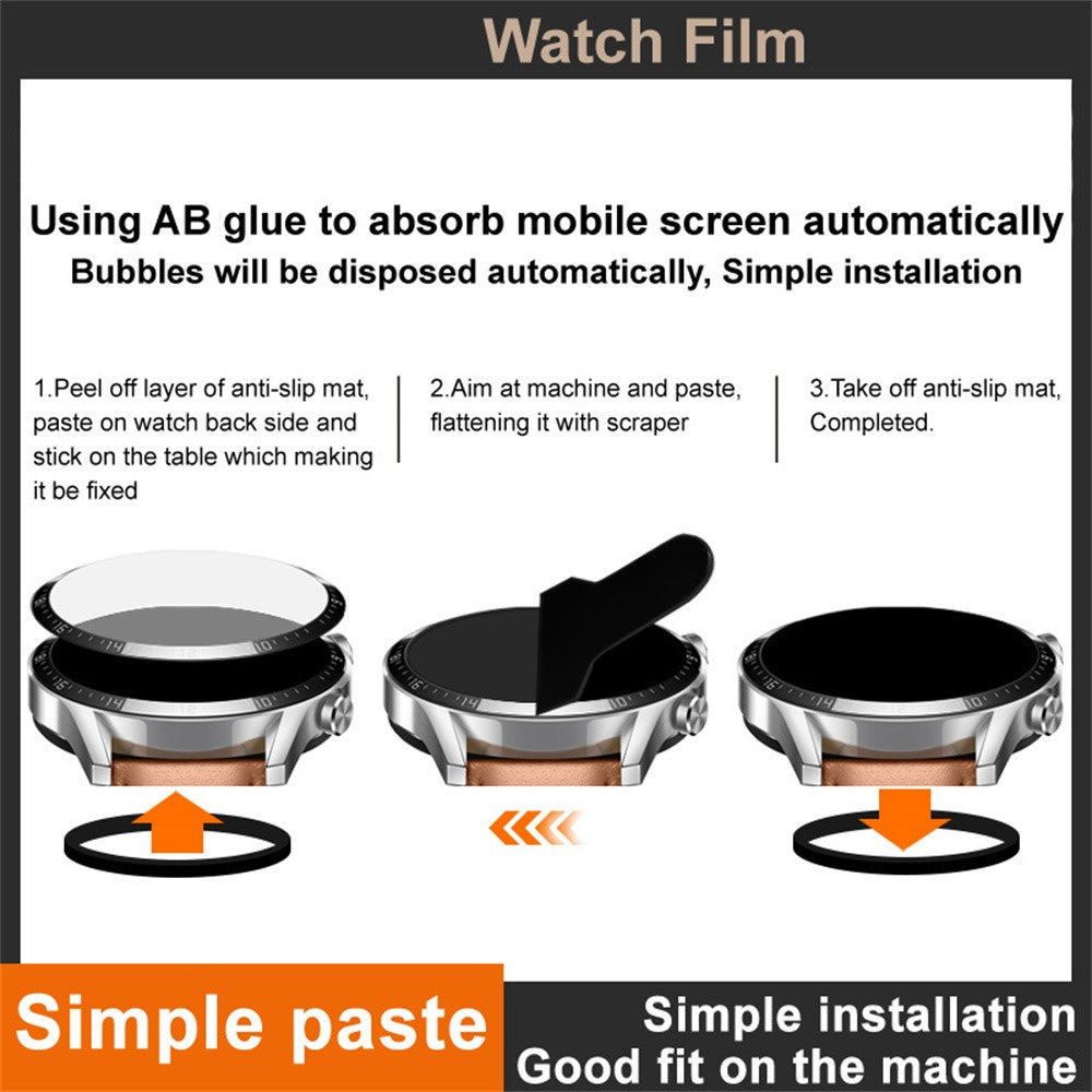 IMAK For Samsung Galaxy Watch9 44mm / Watch8 44mm Screen Protector Anti Scratch PMMA Watch Film