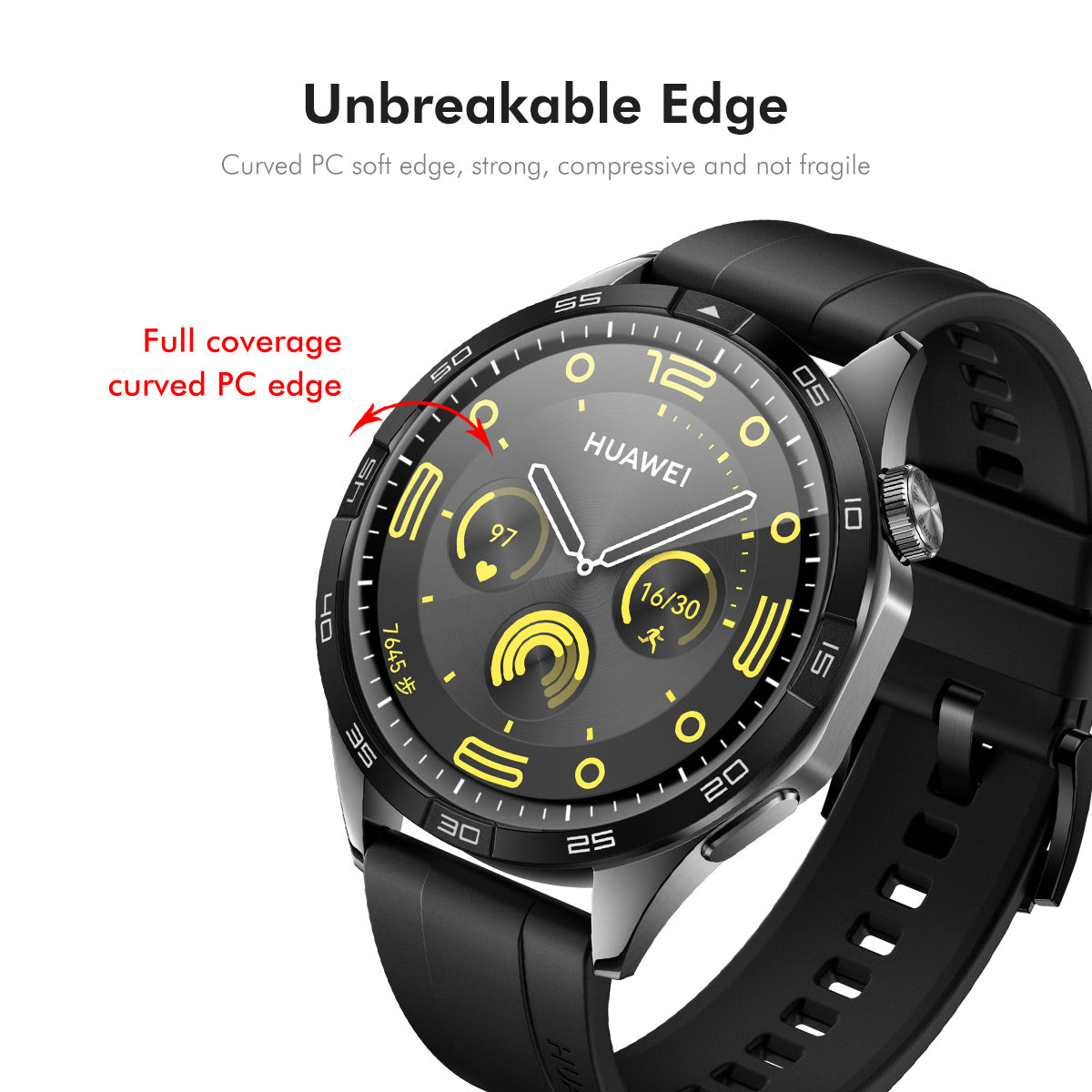 ENKAY HAT PRINCE For Huawei Watch GT 6 46mm 2Pcs Screen Protector   3D Curved PC + PMMA Ultra Clear Film