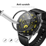 ENKAY HAT PRINCE For Huawei Watch GT 6 46mm 2Pcs Screen Protector   3D Curved PC + PMMA Ultra Clear Film