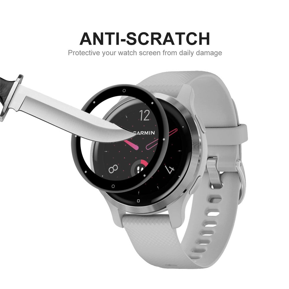 ENKAY HAT PRINCE til Garmin Venu 2S 40mm/Vivoactive 4S 40mm 2 Stk. Komplet Dækkende Super Klar 3D Buet Blød PC Kant + High Definition PMMA Skærmbeskytterfilm