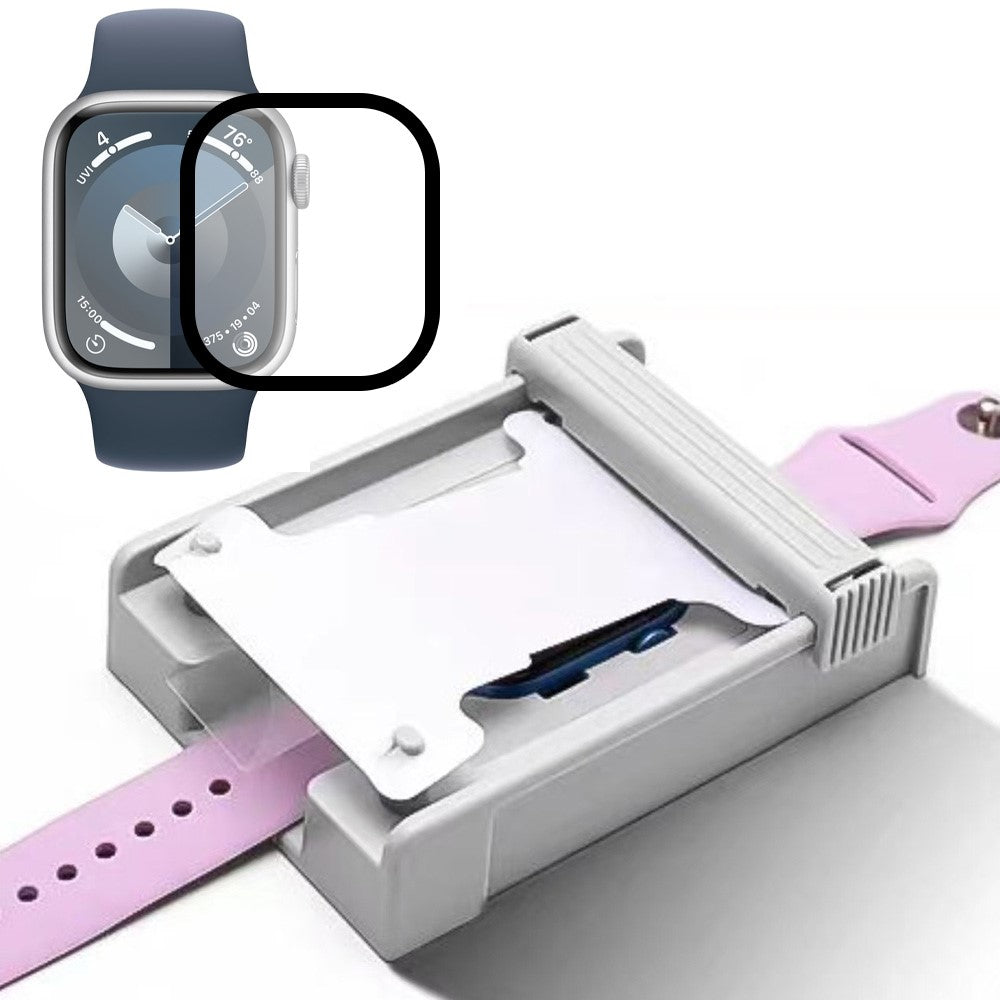 Skærmbeskytter til Apple Watch Series 9 41mm / 8 41mm / 7 41mm Blød PET Fuld Dækning Urfolie med Støvfrit Installationssæt