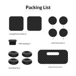PGTECH GP-828 12 i 1 til Steam Controller (2. generation) Beskyttelsessæt Silikone-Thumbstick-kapper med kulfiberklistermærke og Type-C-støvprop