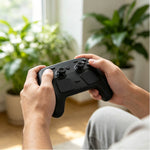 PGTECH GP-828 12 i 1 til Steam Controller (2. generation) Beskyttelsessæt Silikone-Thumbstick-kapper med kulfiberklistermærke og Type-C-støvprop