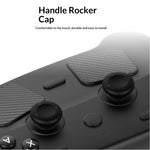PGTECH GP-828 12 i 1 til Steam Controller (2. generation) Beskyttelsessæt Silikone-Thumbstick-kapper med kulfiberklistermærke og Type-C-støvprop
