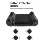 PGTECH GP-828 12 i 1 til Steam Controller (2. generation) Beskyttelsessæt Silikone-Thumbstick-kapper med kulfiberklistermærke og Type-C-støvprop