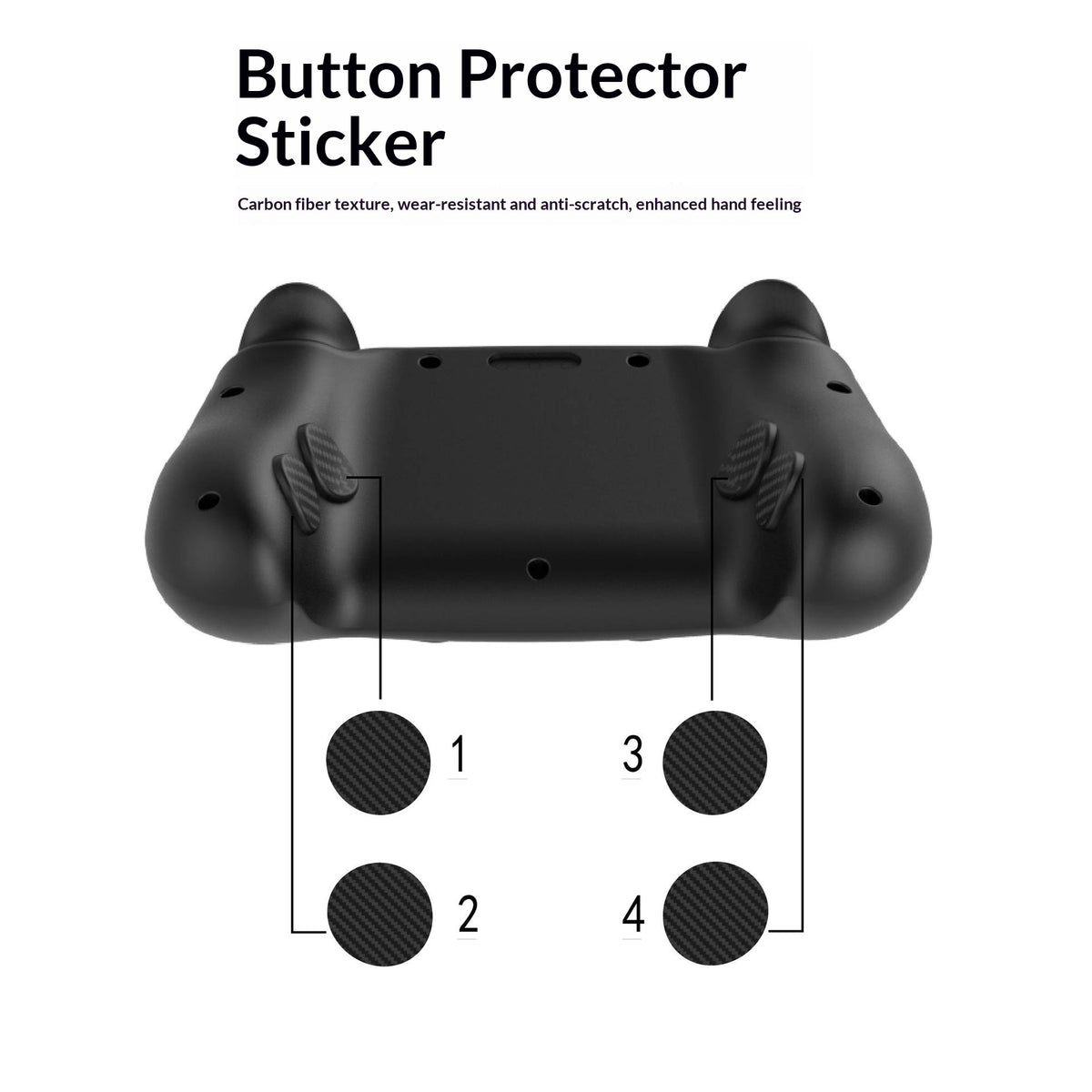 PGTECH GP-828 12 i 1 til Steam Controller (2. generation) Beskyttelsessæt Silikone-Thumbstick-kapper med kulfiberklistermærke og Type-C-støvprop