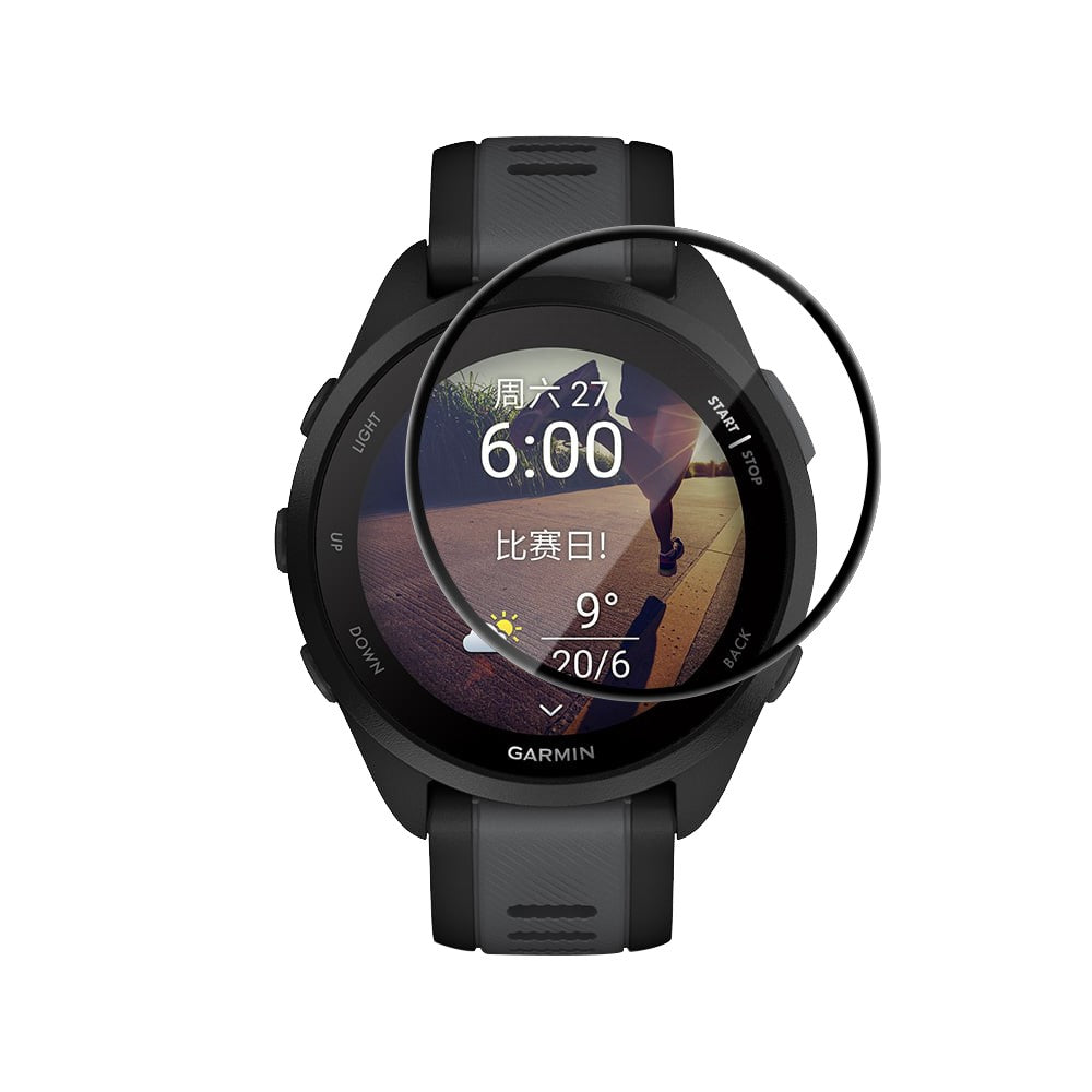 RURIHAI For Garmin Forerunner 170 / Forerunner 165 PMMA Screen Protector 3D Full Glue Watch Screen Film