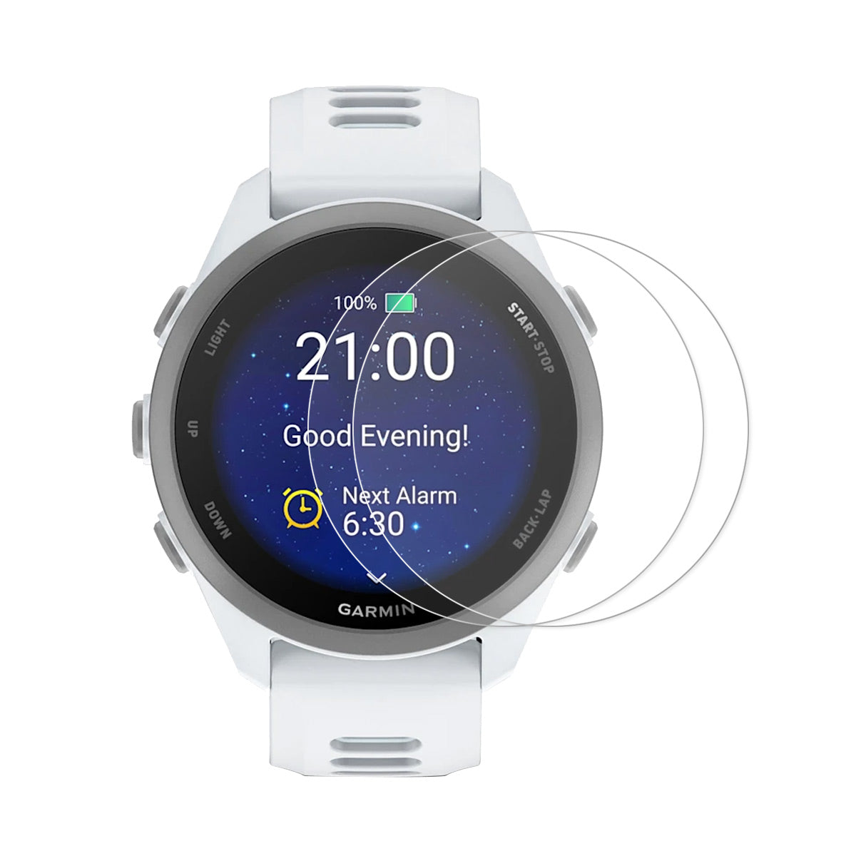 HAT PRINCE til Garmin Forerunner 170 2 stk Skærmbeskytter ENKAY 9H High Aluminium-Silicium Glasfilm