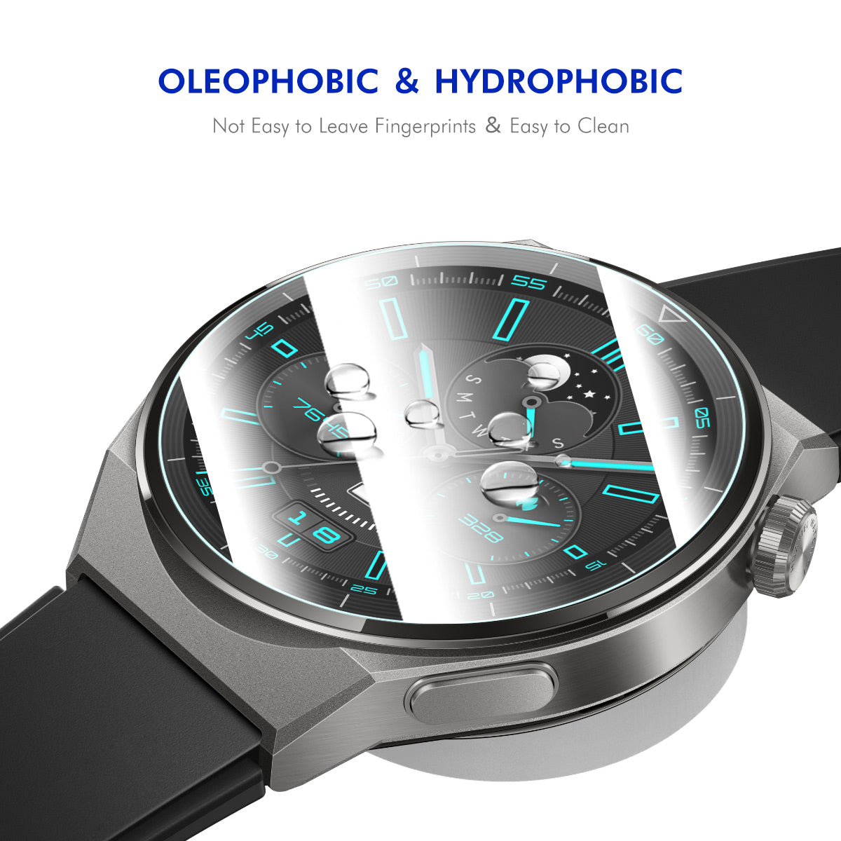 HAT PRINCE til Garmin Forerunner 170 2 stk Skærmbeskytter ENKAY 9H High Aluminium-Silicium Glasfilm