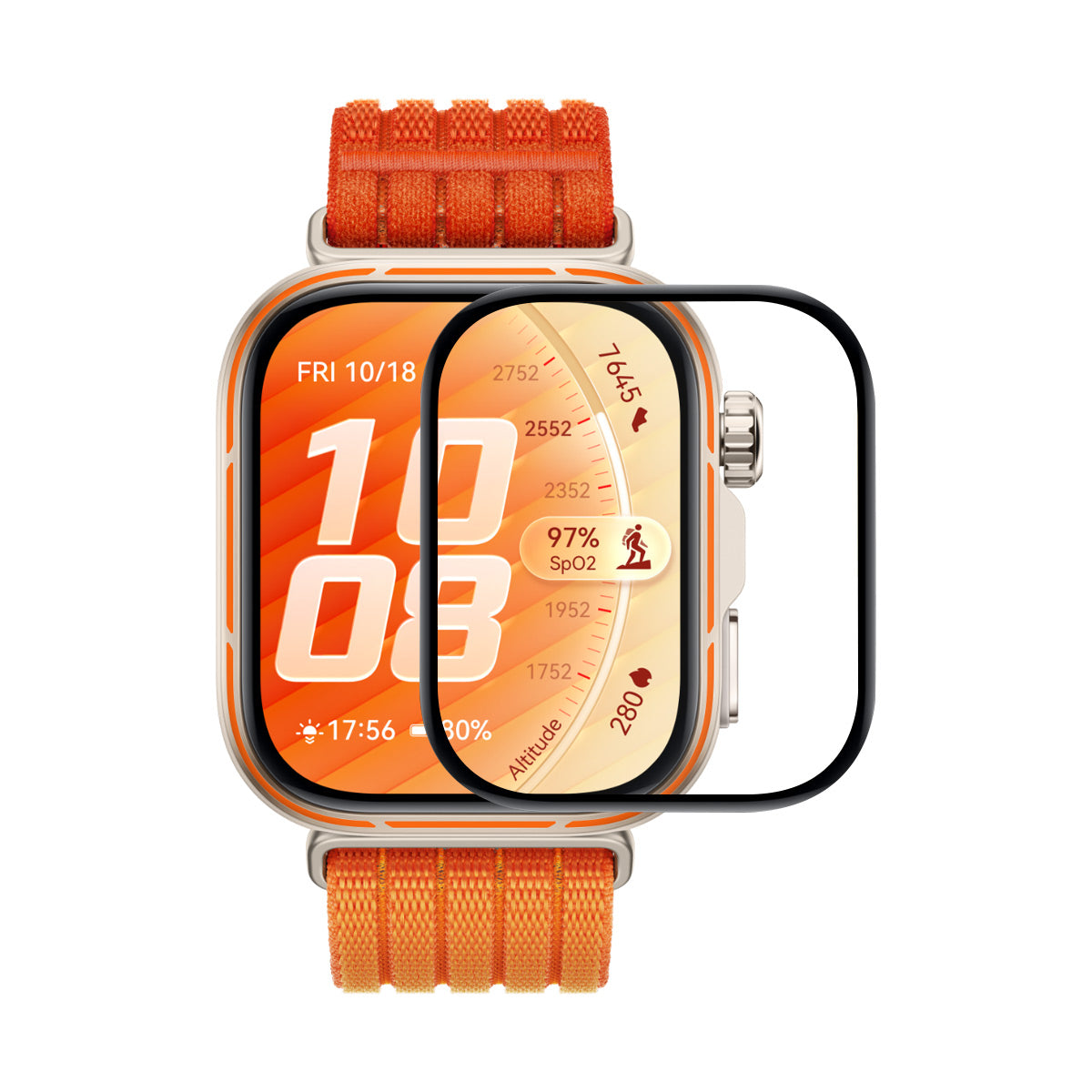 HAT PRINCE for Huawei Watch Fit 5 Pro Screen Protector ENKAY  3D Curved PC + PMMA Ultra Clear Film