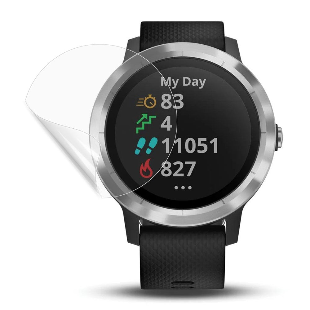 For Garmin Vivoactive 3 / 3 Music Screen Protector TPU HD Clear Smart Watch Film