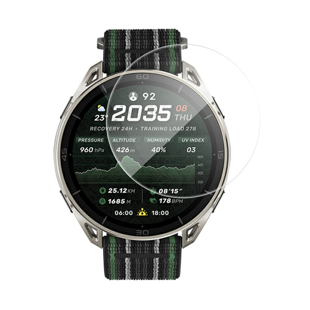 RURIHAI för Huami Amazfit Cheetah 2 Ultra härdat glasskärmskydd 0,26 mm 2,5D HD genomskinlig enkel installationsglasfilm