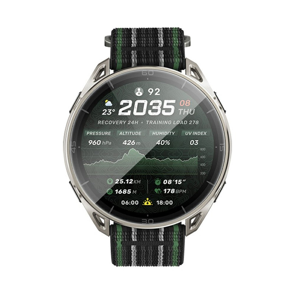 RURIHAI för Huami Amazfit Cheetah 2 Ultra härdat glasskärmskydd 0,26 mm 2,5D HD genomskinlig enkel installationsglasfilm
