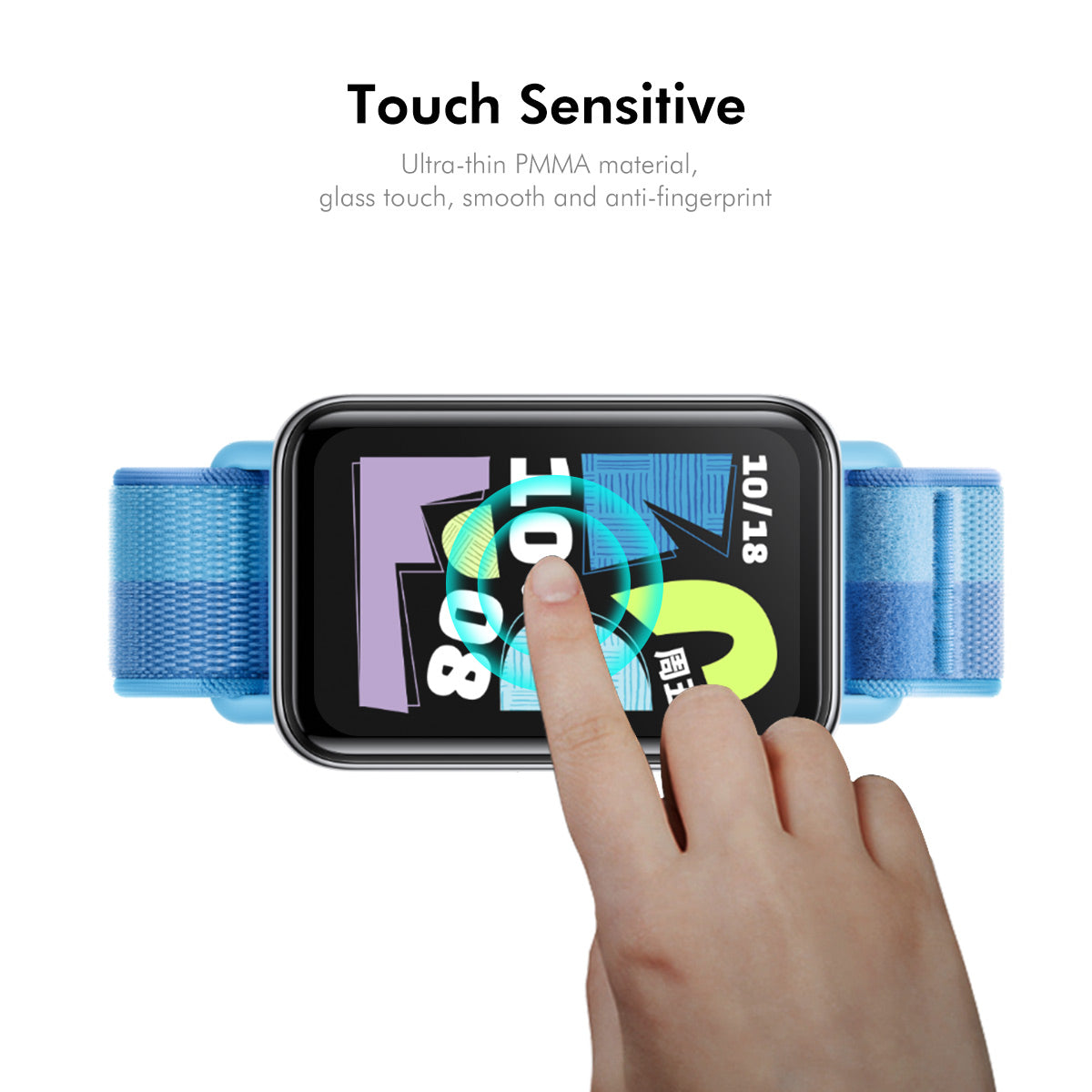 HAT PRINCE for Huawei Band 11 NFC / Honor Band 11 Screen Protector ENKAY  3D Curved PC + PMMA Ultra Clear Film