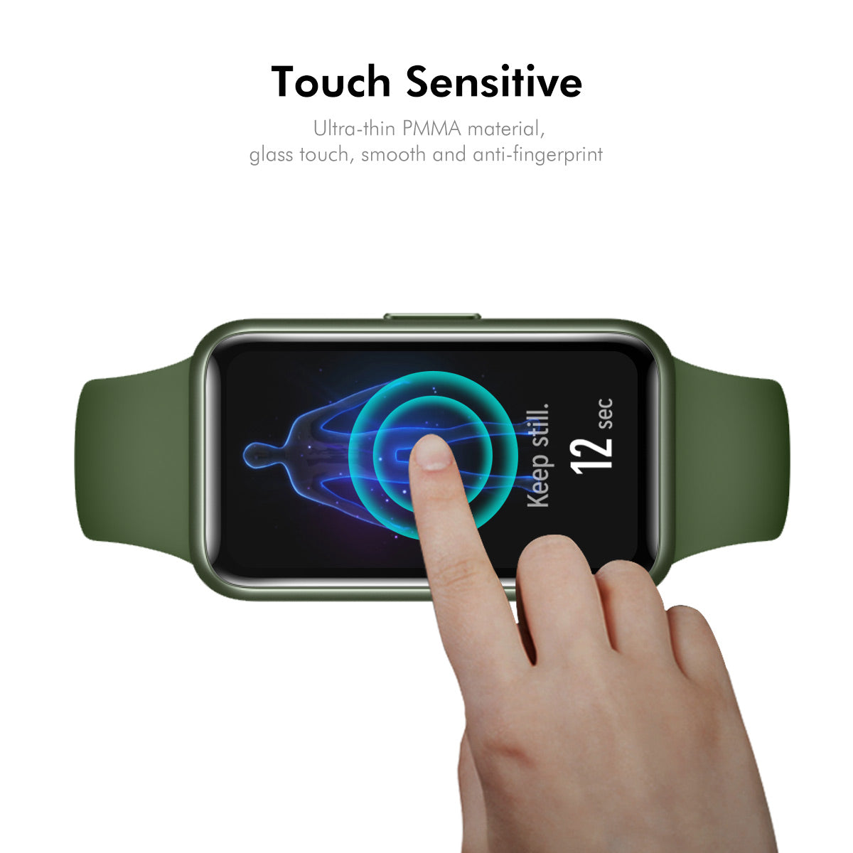 HAT PRINCE for Xiaomi Smart Band 11 Active Screen Protector ENKAY 3D Curved PC + PMMA Ultra Clear Film