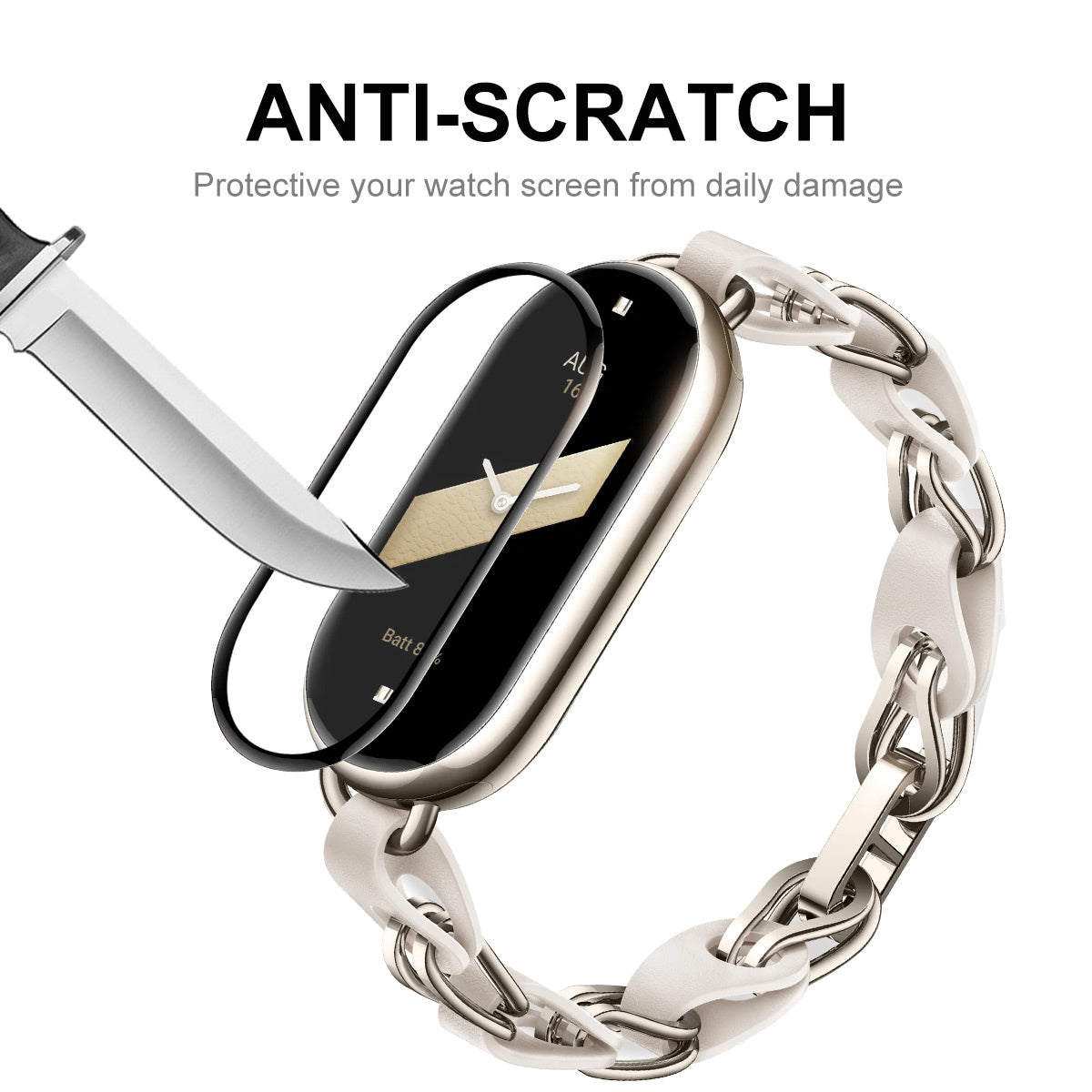 HAT PRINCE for Xiaomi Smart Band 11 NFC / Xiaomi Smart Band 11 Screen Protector ENKAY 3D Curved PC + PMMA Ultra Clear Film
