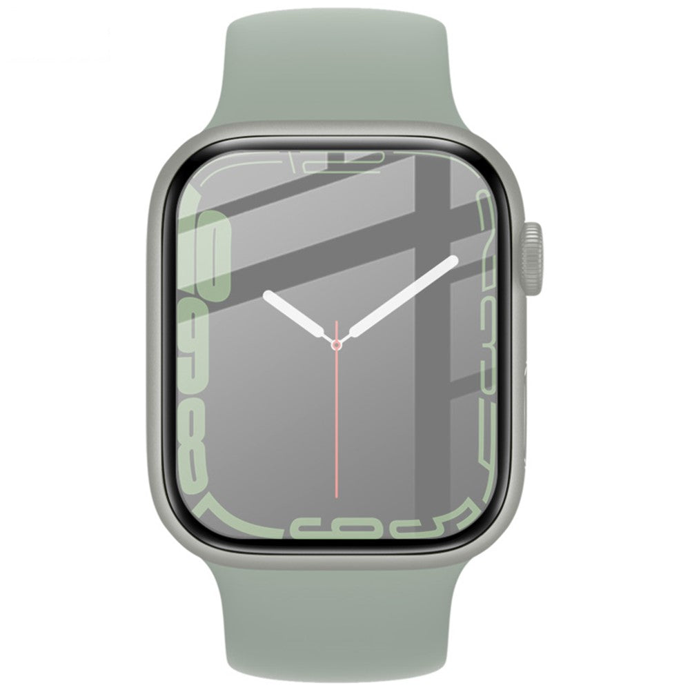 IMAK Full Coverage Ultra Clear PMMA Glass Screen Protector Film for Apple Watch Series 9 / 8 / 7 45mm