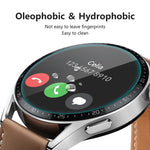 ENKAY HAT PRINCE 2Pcs/Pack HD Clear Scratch-resistant 0.2mm 9H Hardness 2.15D Arc Edge Tempered Glass Screen Protector for Huawei Watch GT 3 46mm