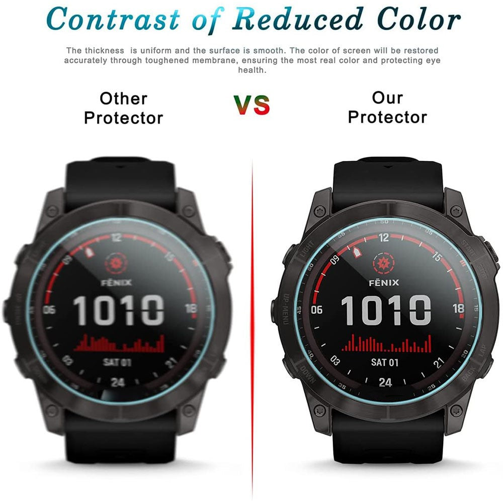 Til Garmin Fenix 7 Ultratynd 0,3 mm skærmbeskytter 2.5D Hot Bending Eksplosionssikker Klar Hærdet Glasfilm