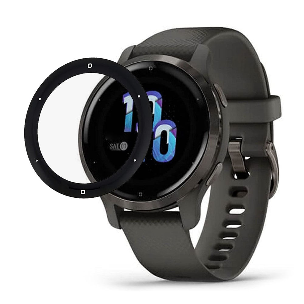 For Garmin Venu 2S Screen Protector Black Edge Soft PMMA Smartwatch Screen Film