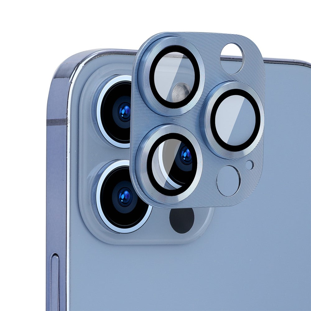 ENKAY HAT PRINCE Kameralinsskydd för iPhone 13 Pro / 13 Pro Max, Högtransparent Aluminiumlegering + Härdat Glas Kameraskydd Skärmskydd