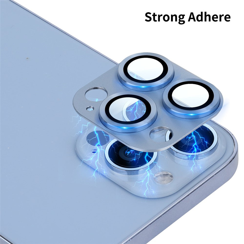 ENKAY HAT PRINCE Kameralinsskydd för iPhone 13 Pro / 13 Pro Max, Högtransparent Aluminiumlegering + Härdat Glas Kameraskydd Skärmskydd